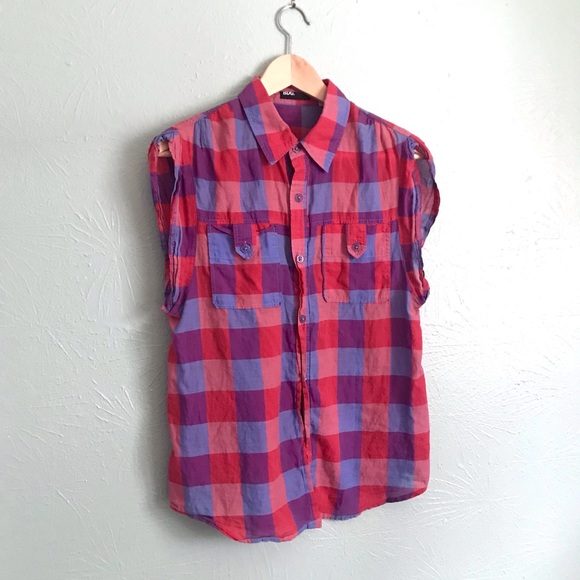 BDG sleeveless summer button up top, lightweight size M - Picture 1 of 5